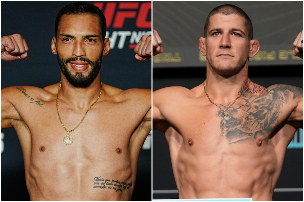 Bruno Blindado e André-Marc Barriault duelam no UFC Canadá, em maio.
