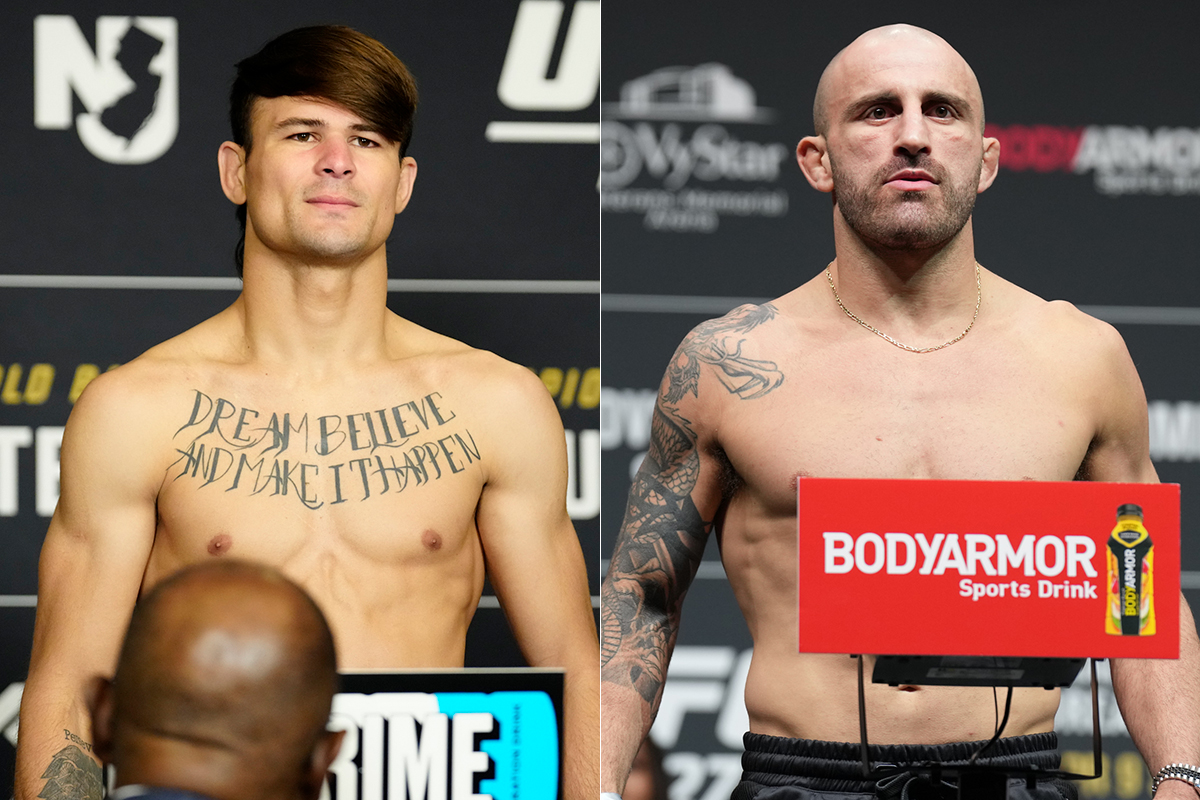 Diego Lopes e Alexander Volkanovski disputam o cinturão vago dos pesos-penas do UFC