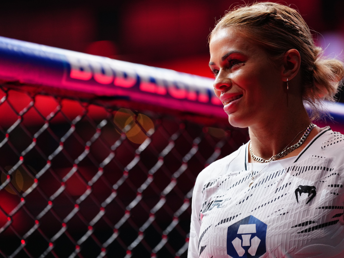 Esposa de Austin Vanderford, Paige VanZant acompanhou o UFC Seattle de perto