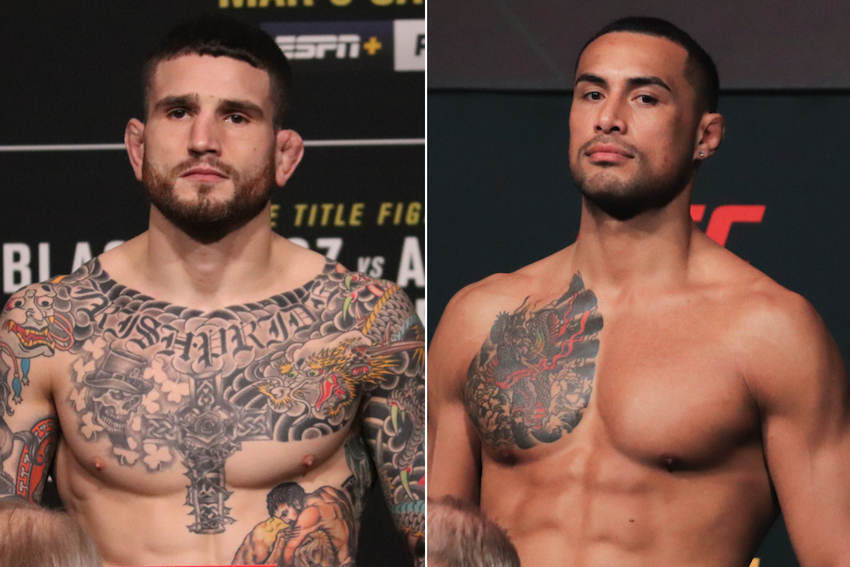 Sean Brady (à esquerda) e Carlos Ulberg foram os grandes vencedores do UFC Londres