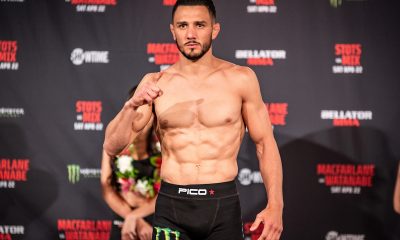 Aaron Pico passa pela balança do Bellator 295