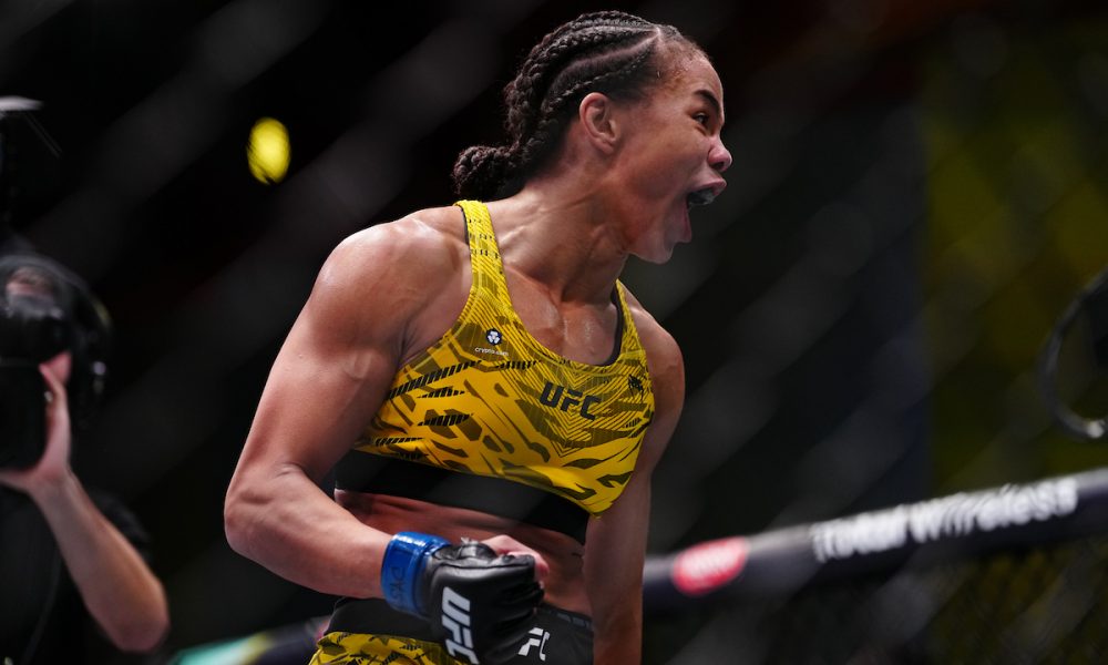 Dione Barbosa cumpre promessa e finaliza Diana Belbita no UFC Vegas 105