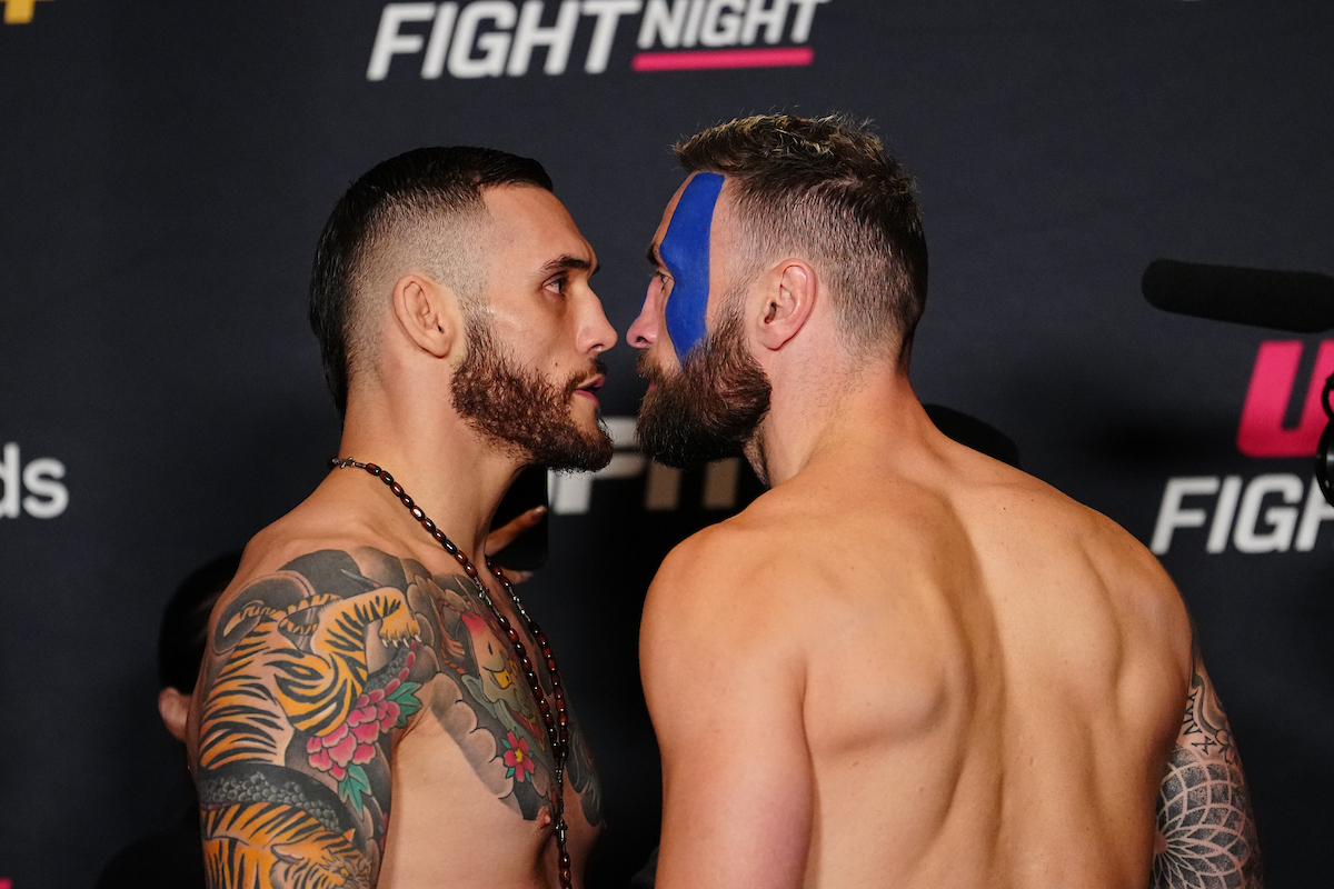 Rodolfo Bellato e Paul Craig fazem encarada no UFC Vegas 106