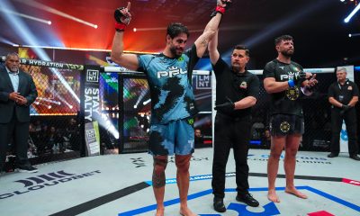 Antônio Cara de Sapato tem o braço erguido na estreia do GP da PFL de 2025