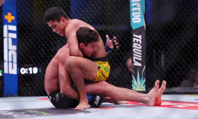 Jafel Filho tenta finalizar Puro Osso no UFC Vegas 107