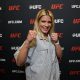 Luana Pinheiro de punho cerrados durante o Media Day para o UFC Vegas 106