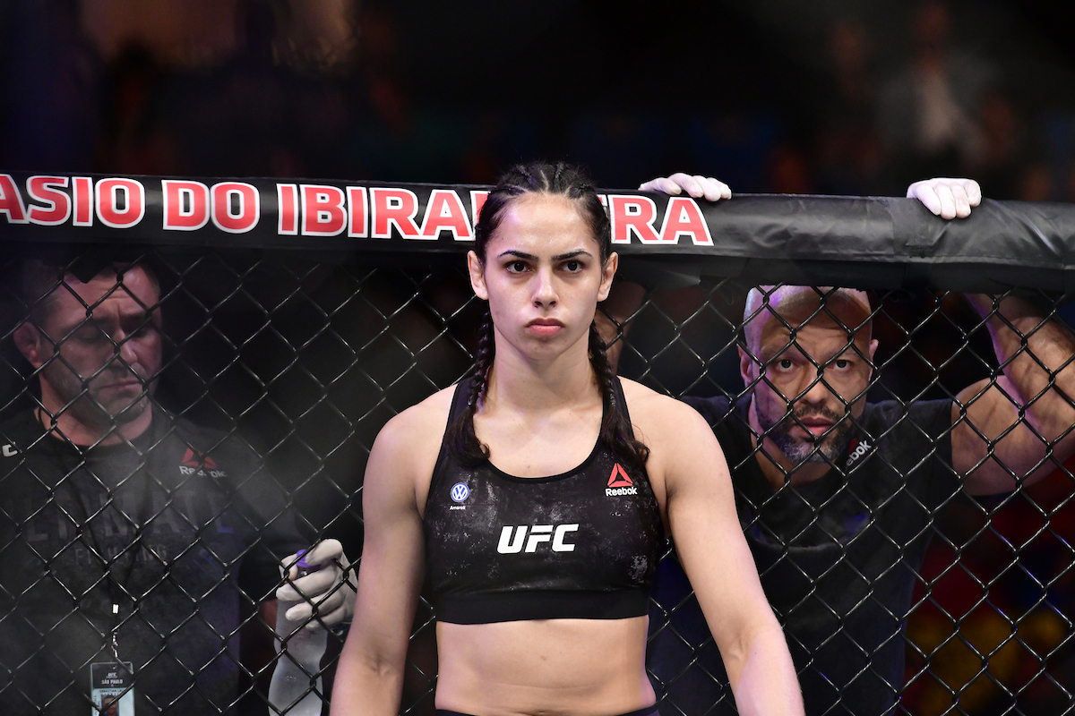 Ariane Lipski e Renato Rasta (à direita) no UFC São Paulo