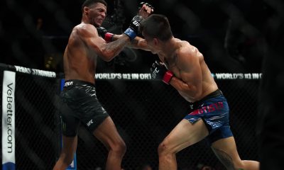 Patchy Mix (à esquerda) foi derrotado por Mario Bautista no UFC 316
