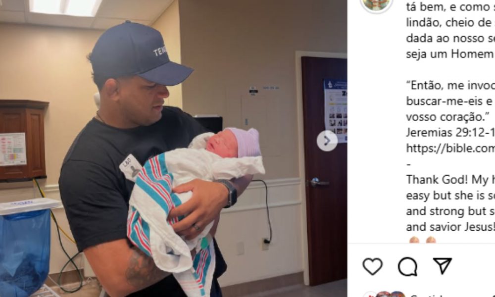 Gilbert Durinho comemora nascimento de terceiro filho: “Coração cheio”