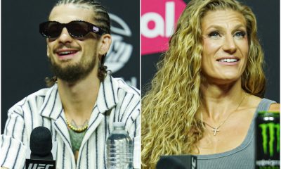 Sean O'Malley e Kayla Harrison participam de coletiva de imprensa do UFC 316