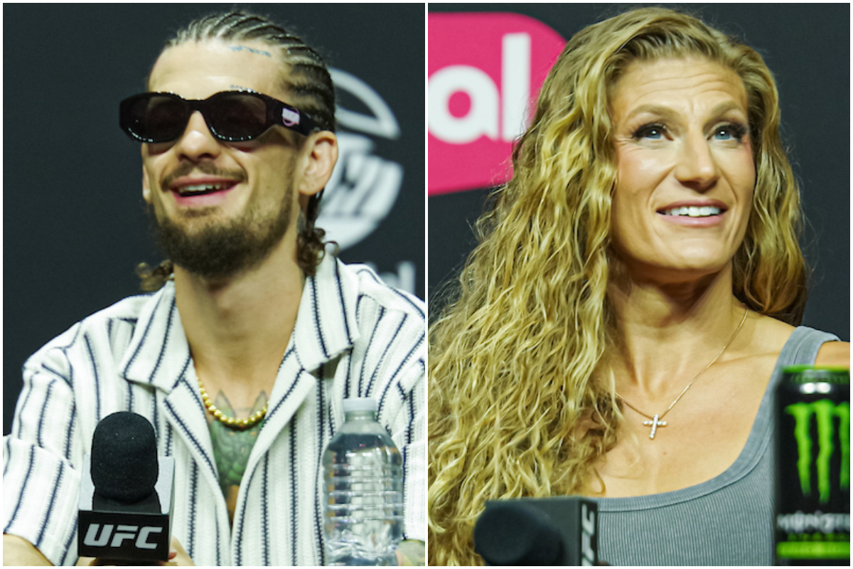 Sean O'Malley e Kayla Harrison participam de coletiva de imprensa do UFC 316