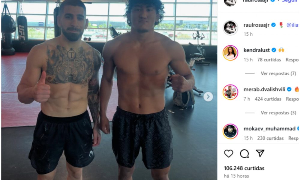 Reforço! Topuria treina ao lado de prodígio do UFC antes de luta contra Charles Do Bronx