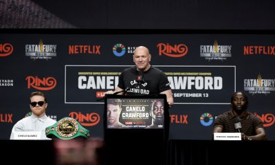 Dana White media coletiva entre Canelo e Terence Crawford