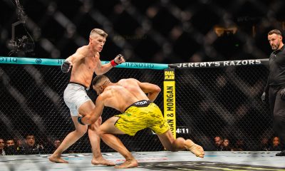 Marretinha mergulha nas pernas de Wonderboy para levar a luta para o solo