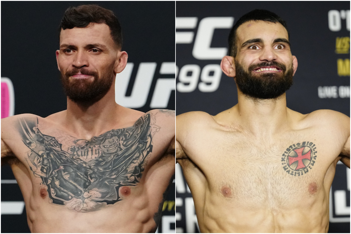 Mauricio Ruffy e Benoit Saint-Denis em montagem