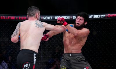 Timur Khizriev em ação nos tempos Bellator
