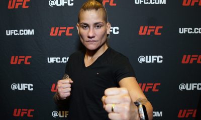 Priscila Pedrita durante o Media Day do UFC Vegas 109