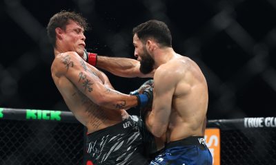 Caio Borralho (à esquerda) foi derrotado por Nassourdine Imavov no UFC Paris - José Prestes/PxImages