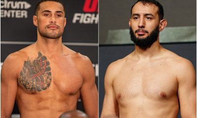 Carlos Ulberg e Dominick Reyes em montagem