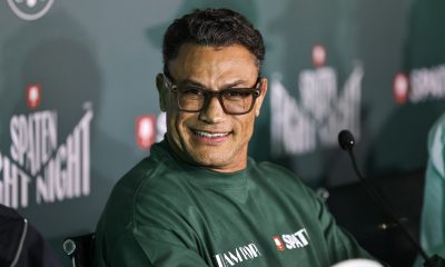 Popó na coletiva de imprensa pré-Spaten Fight Night 2