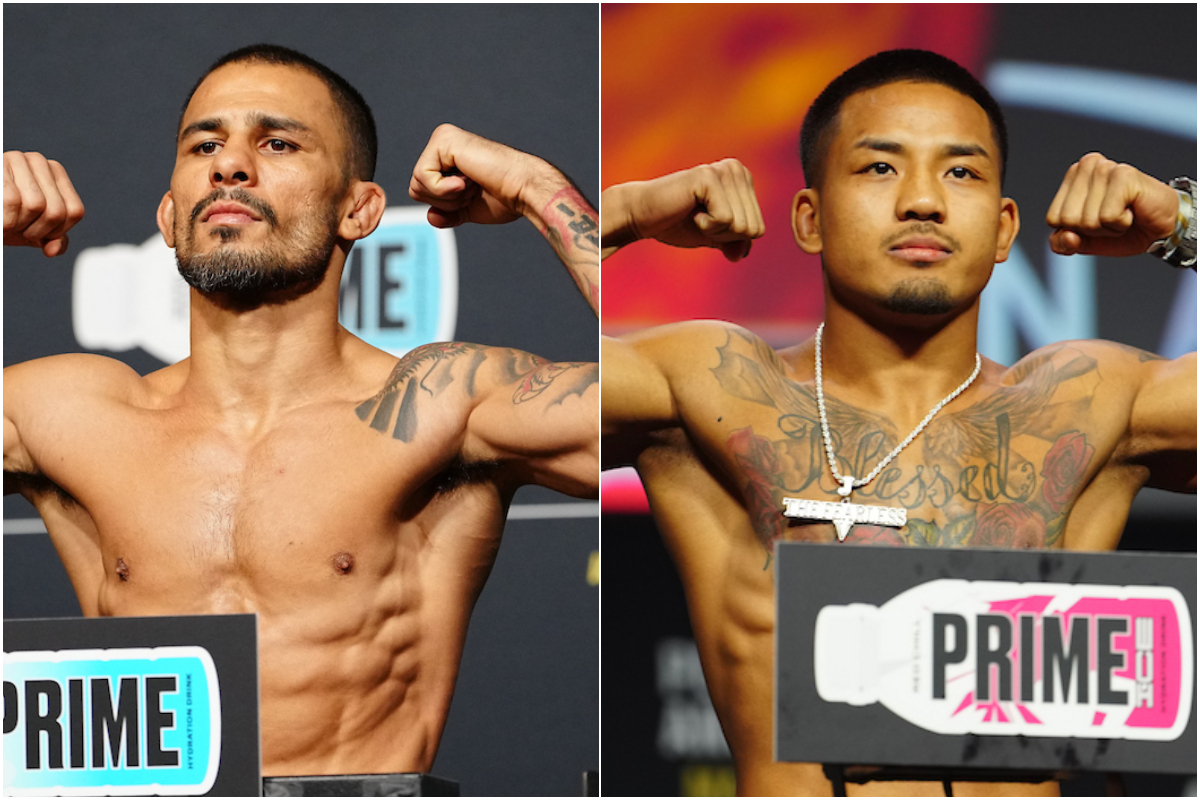 Alexandre Pantoja e Joshua Van em montagem