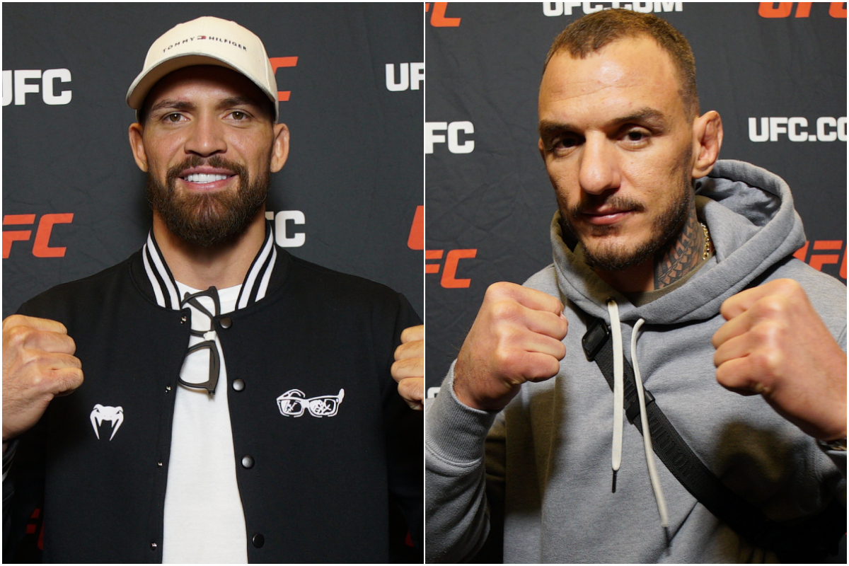 Maurício Ruffy e Renato Moicano em montagem