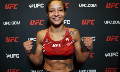 Jacqueline Cavalcanti sorri após vitória no UFC Vegas 111