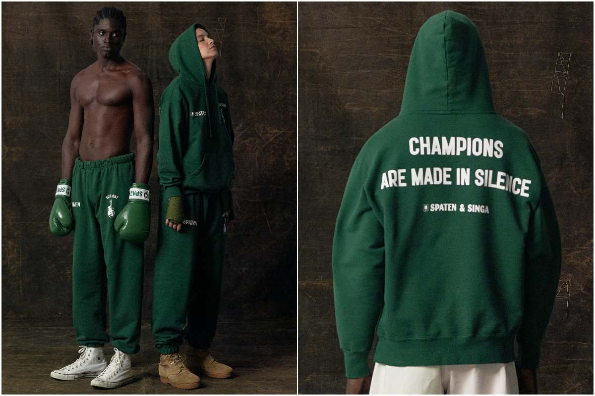 Spaten lança coleção de roupa para pugilistas e com neto de Servílio de Oliveira como modelo