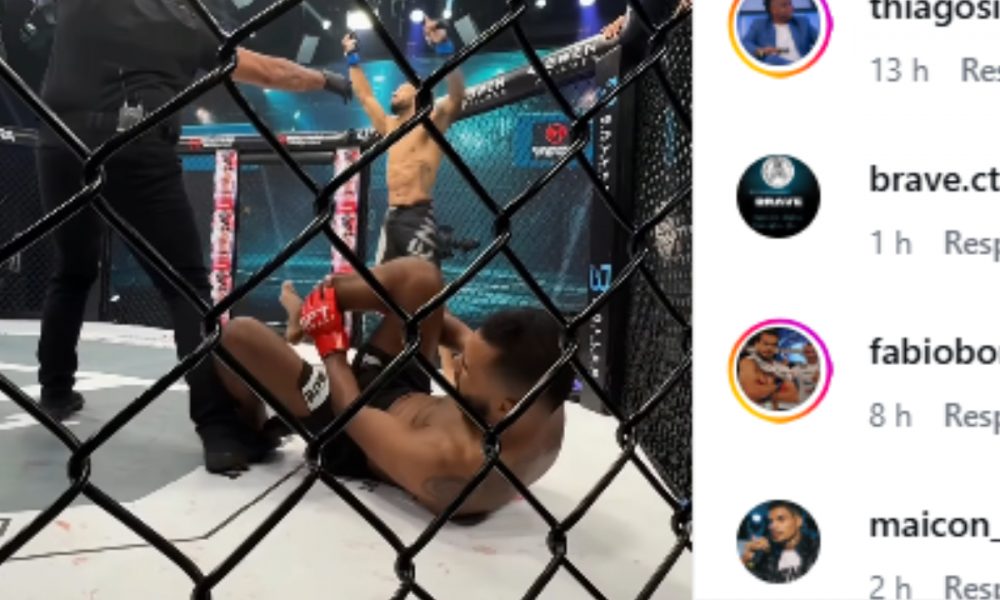 Igor Elizeu fraturou a perna direita após desferir um chute no evento SFT 58