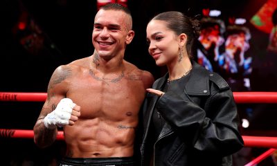 Luan Medeiros celebra vitória ao lado de Mel Maia