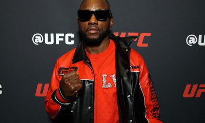 Manel Kape posa para foto no media day do UFC Vegas 112