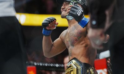 Joshua Van comemora vitória no UFC 323
