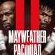 Floyd Mayweather e Manny Pacquiao em banner de divulgação