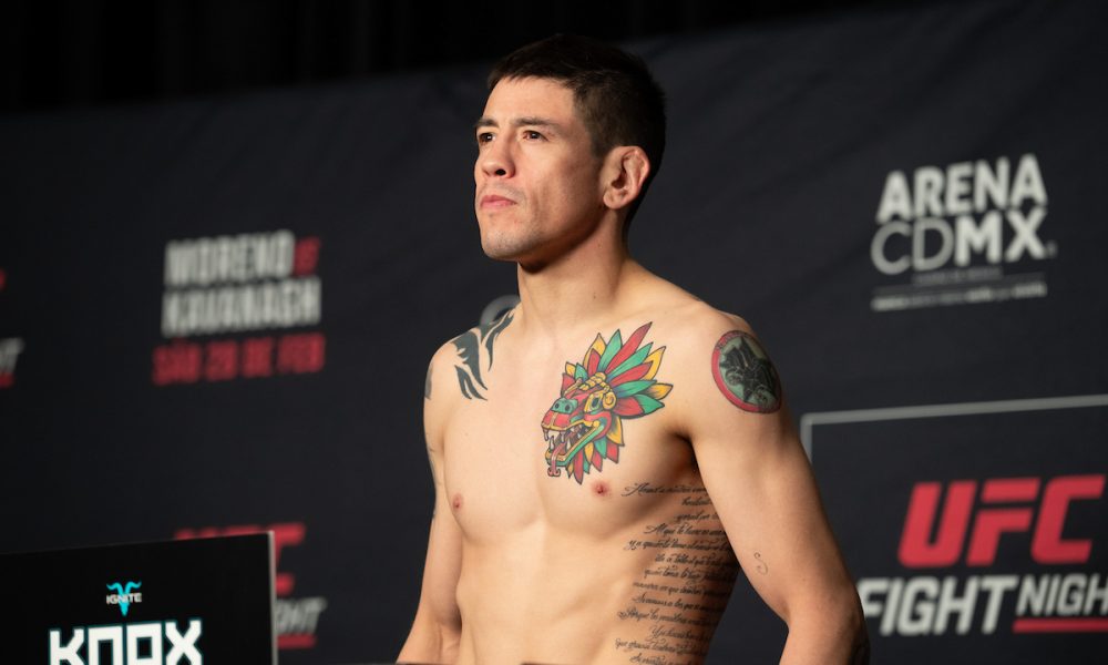 Brandon Moreno passa pela balança do UFC México