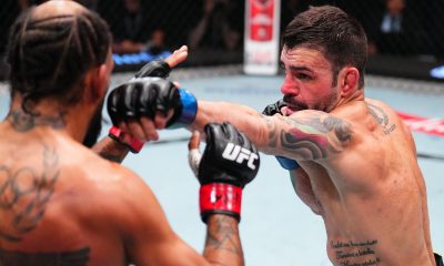 Bruno Bulldog Silva e Charles Johnson durante duelo no UFC Vegas 114