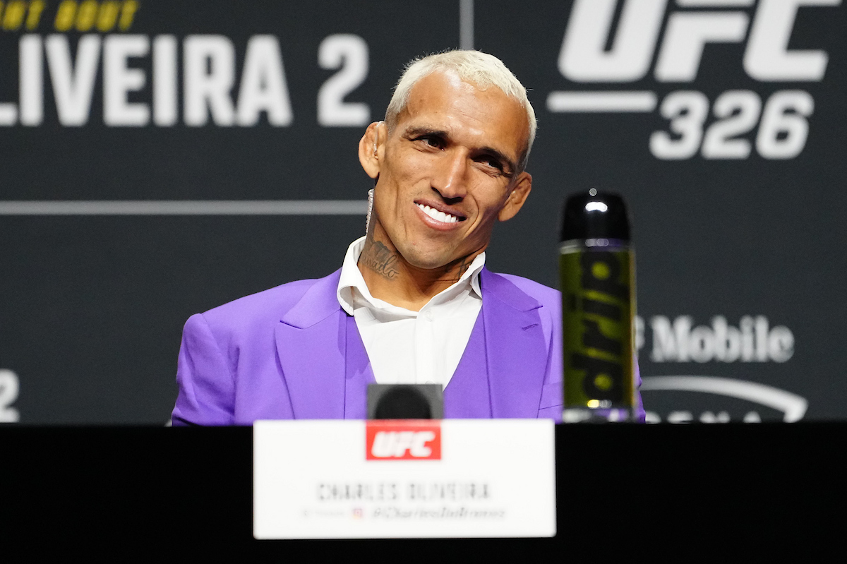 Charles Do Bronx na coletiva de imprensa do UFC 326