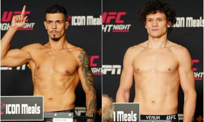 Marco Túlio e Roman Kopylov em montagem