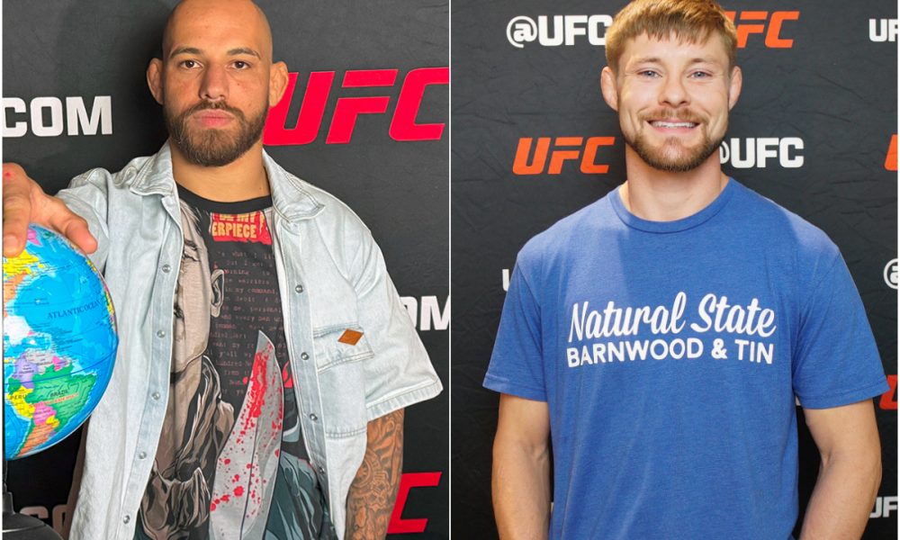 Jean Silva e Bryce Mitchell em montagem