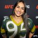 Bia Mesquita posando para foto no Media Day do UFC Vegas 114