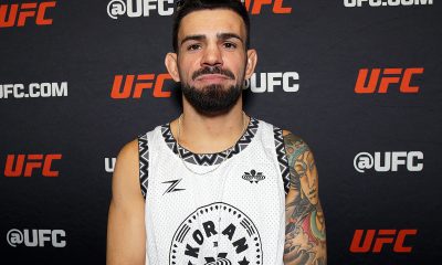Bruno Bulldog posando para foto no Media Day do UFC Vegas 114
