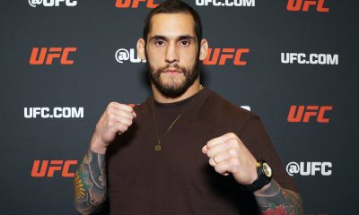 Rodolfo Bellato posando para foto no Media Day do UFC 326
