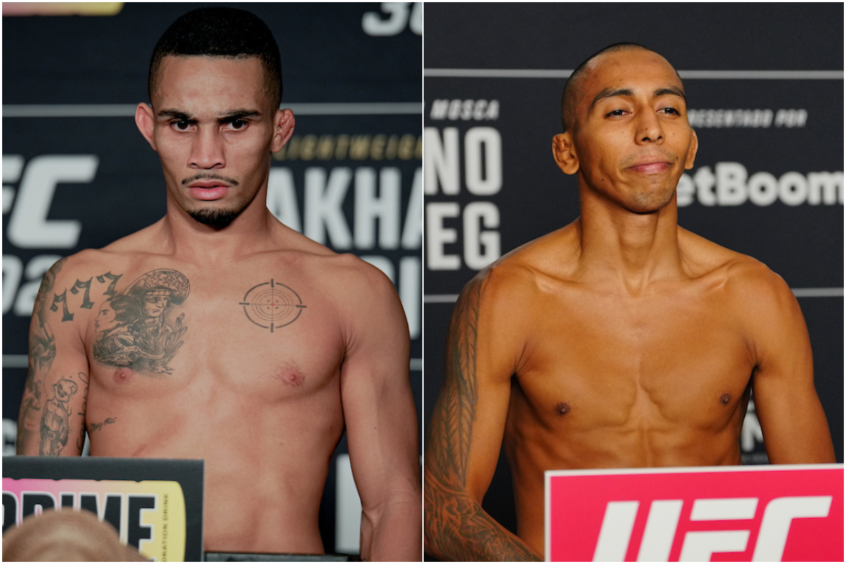 André Mascote Lima e Kevin Borjas em montagem