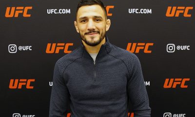 Aaron Pico posa para foto no media day do UFC 327