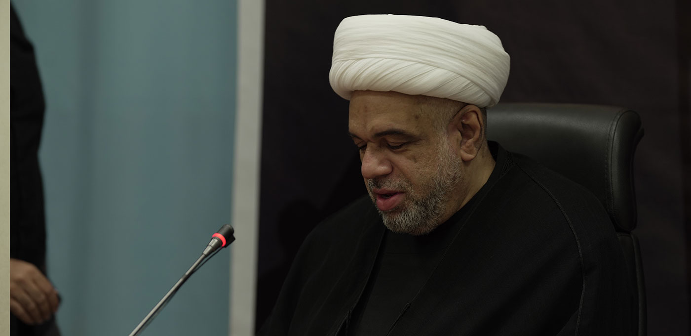 الشيخ الدقاق یلقي کلمة ضمن فعالية الموسم الثقافي