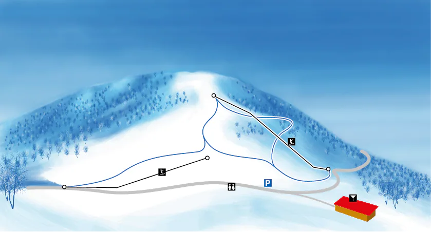 Pistenplan Alpe di Neggia 2025/26 – Übersichtskarte mit Pisten, Liften und Bergbahnen