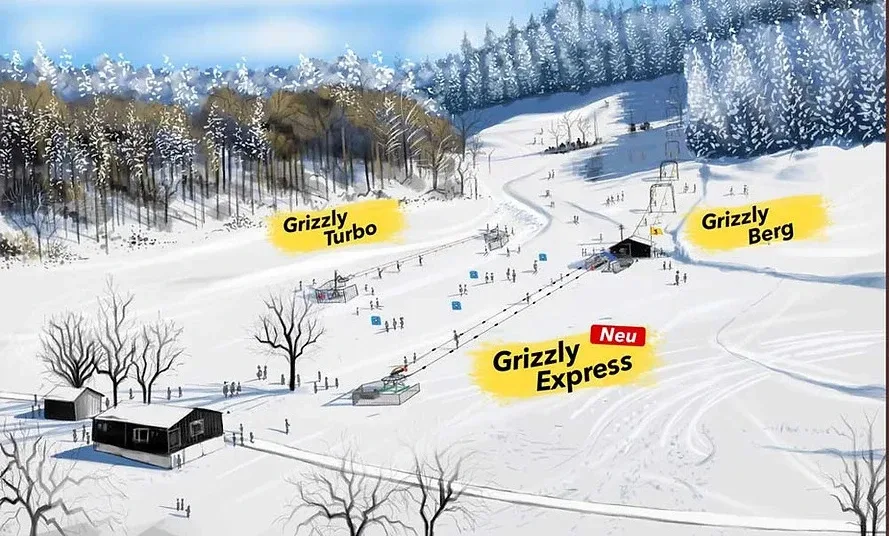 Pistenplan Bäretswil 2025/26 – Übersichtskarte mit Pisten, Liften und Bergbahnen