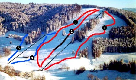 Pistenplan Iberg (Maierhoefen) 2025/26 – Übersichtskarte mit Pisten, Liften und Bergbahnen
