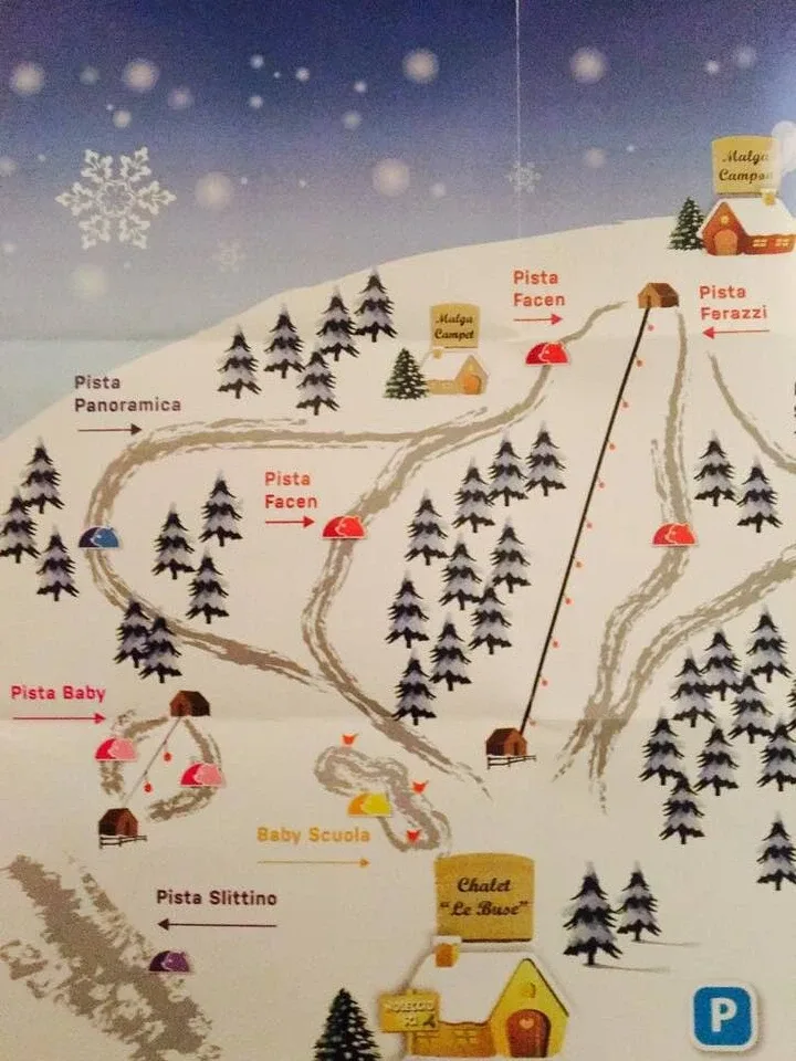 Pistenplan Monte Avena 2025/26 – Übersichtskarte mit Pisten, Liften und Bergbahnen