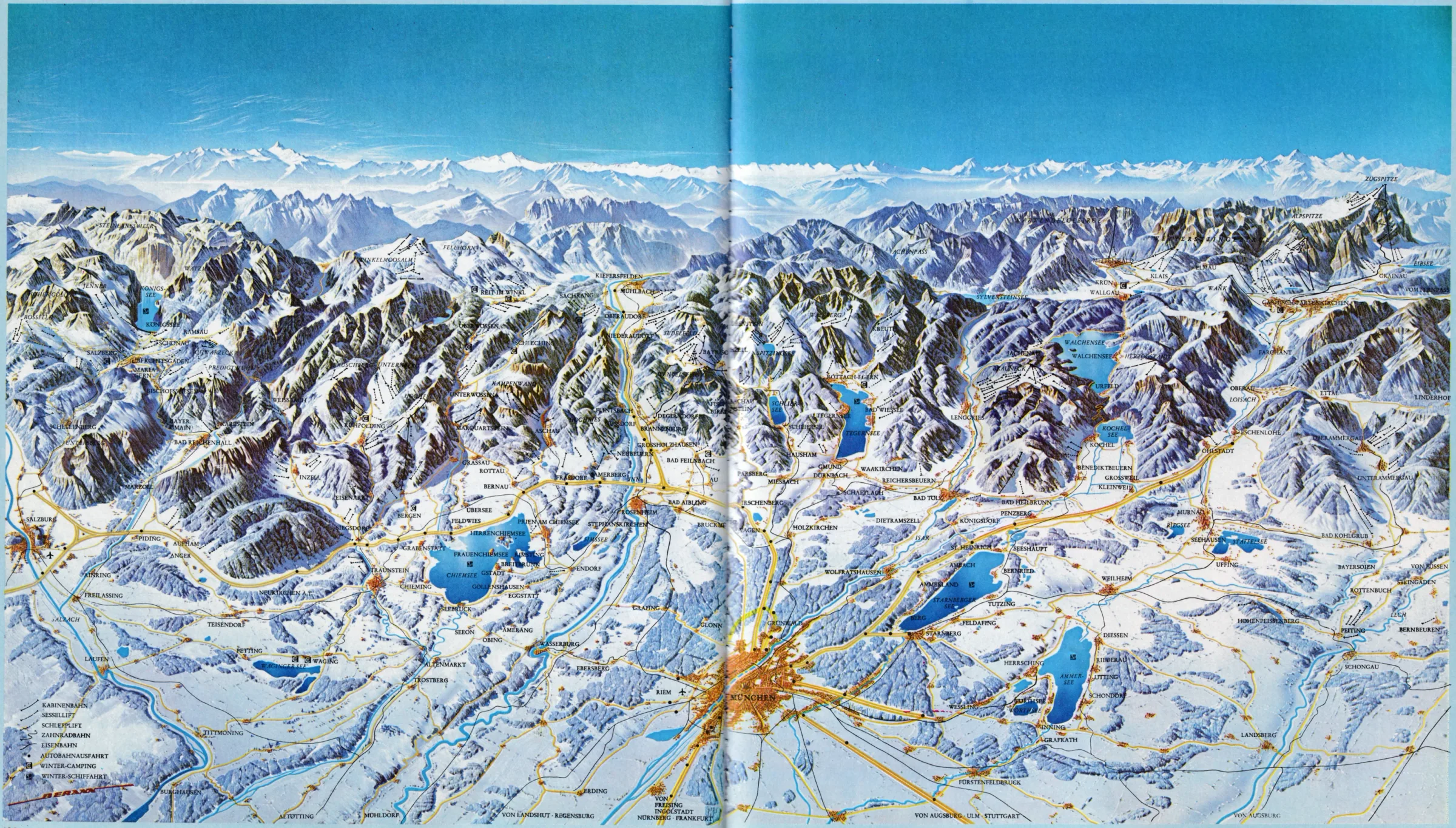 Pistenplan Westernberg (Ruhpolding) 2025/26 – Übersichtskarte mit Pisten, Liften und Bergbahnen