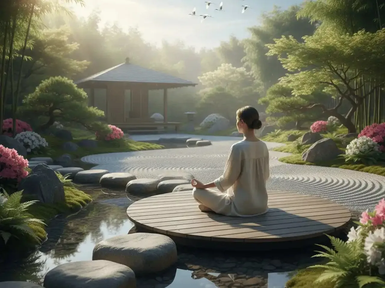 Traditional temple at Manyata Ekamoi Sarjapur Road with landscaped meditation areas for spiritual wellness